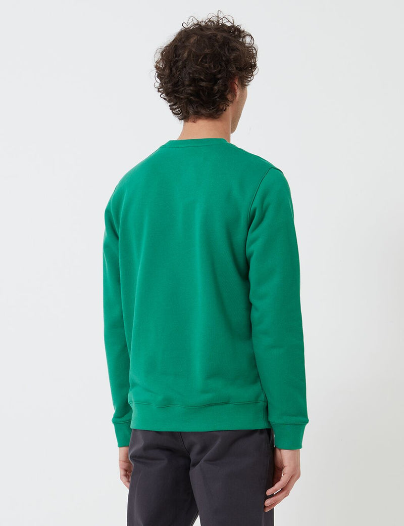 Nordische Projekte Vagn Classic Crew Sweatshirt (445 g/m² Baumwolle) - Sporting Green