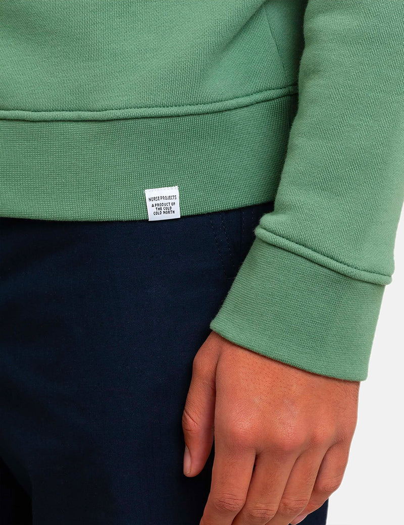 Norse Projects Vagn Classic Sweatshirt - Lichen Green