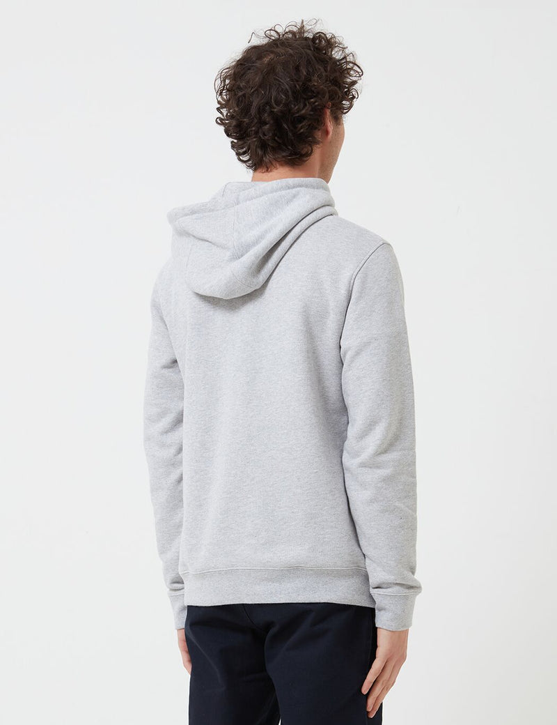 Norse Projects Vagn Classic Hoodie (445gsm Cotton) - Light Grey Melange