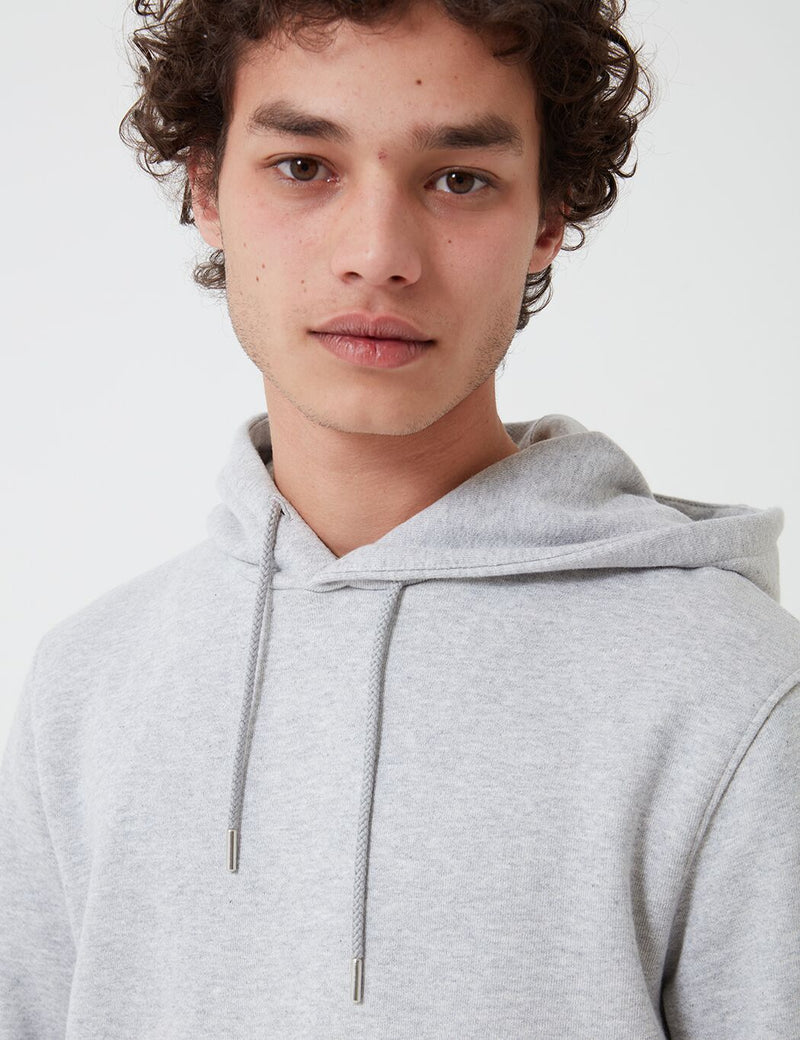 Norse Projects Vagn Classic Hoodie (445gsm Cotton) - Light Grey Melange