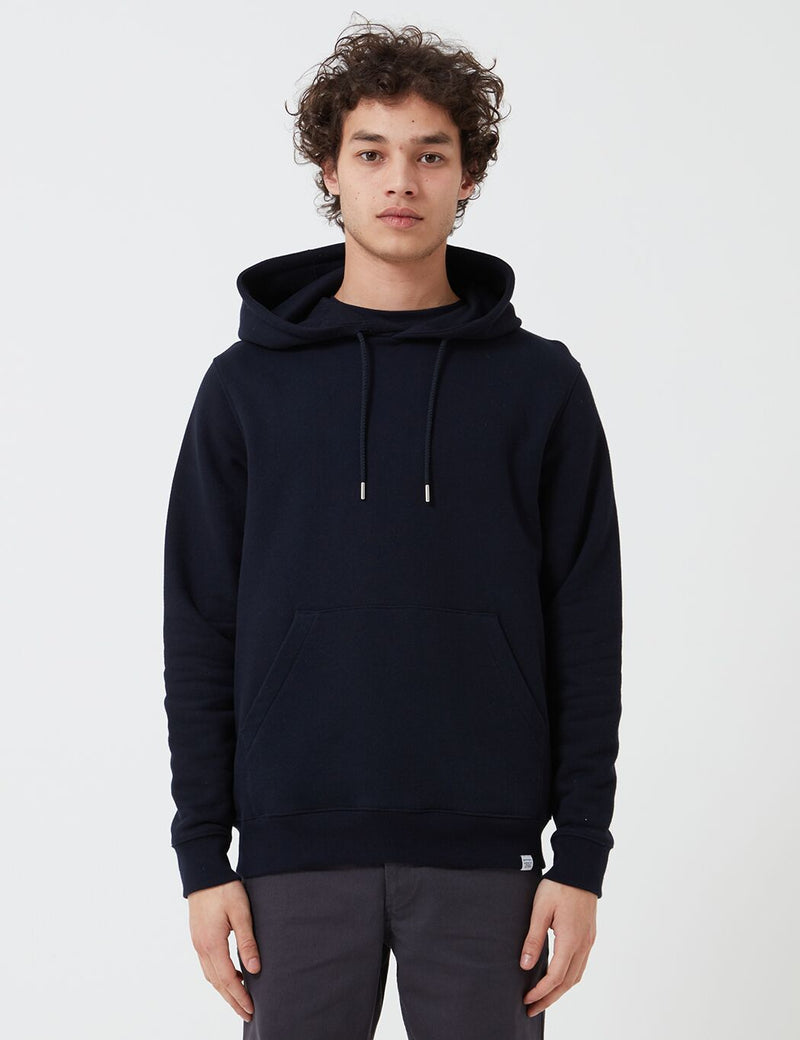 Norse Projects Vagn Classic Hoodie (445gsm Cotton) - Navy Blue