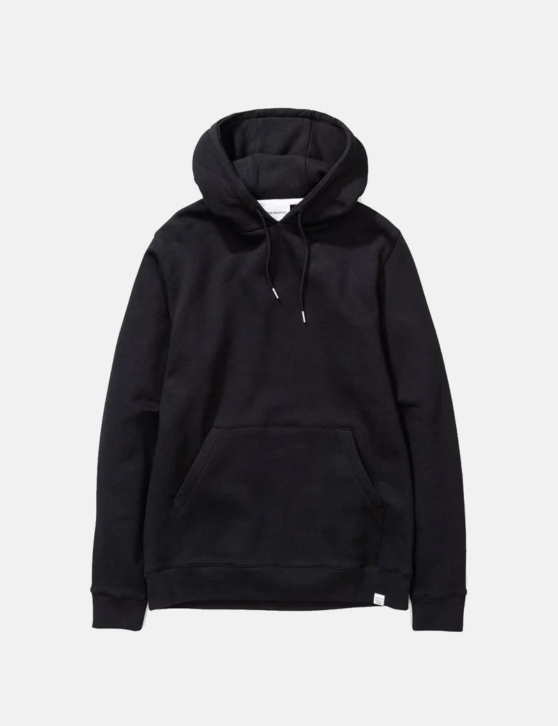 Norse Projects Vagn Classic Hoodie (445gsm Cotton) - Black