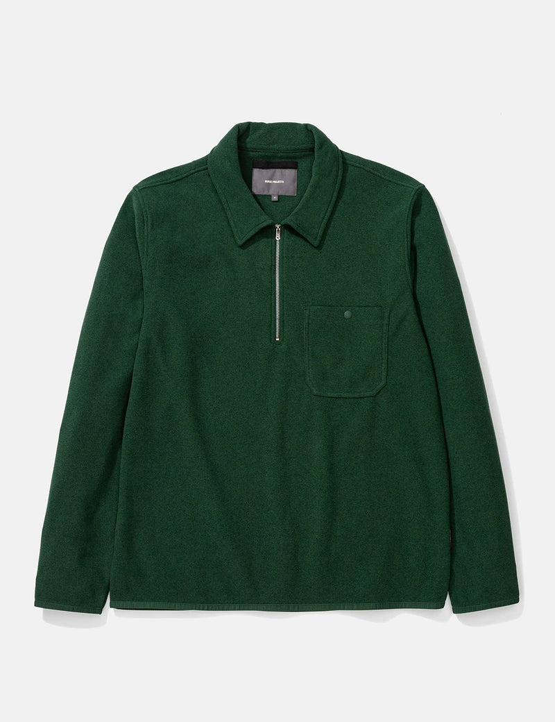 Norse Projects Jorn Fleece (Half Zip) - Dartmouth Green