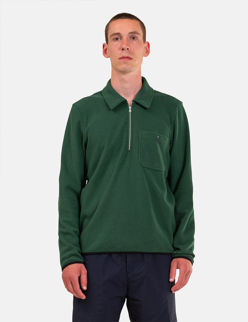 Norse Projects Jorn Fleece (Half Zip) - Dartmouth Green