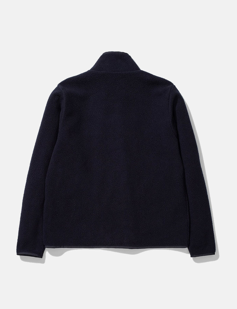 Norse Projects Frederik Tab Series Fleece Jacket - Dark Navy Blue