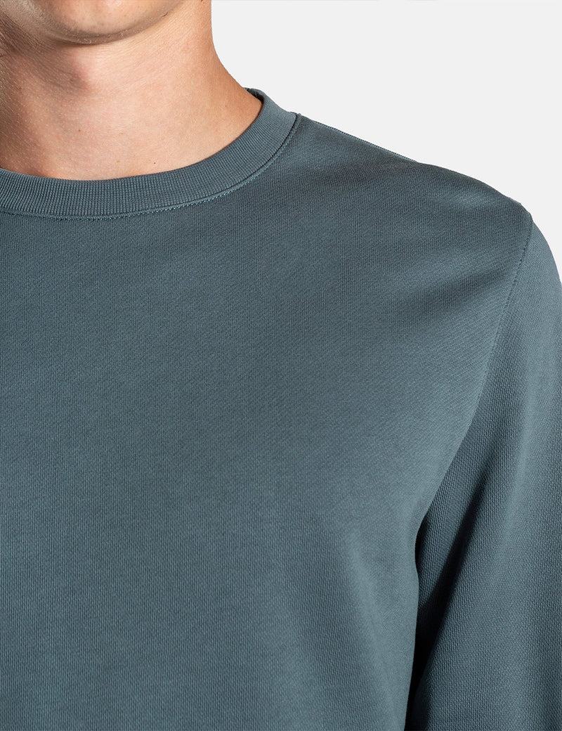 Norse Projects Vagn Classic Crew Sweatshirt - Mineral Blue