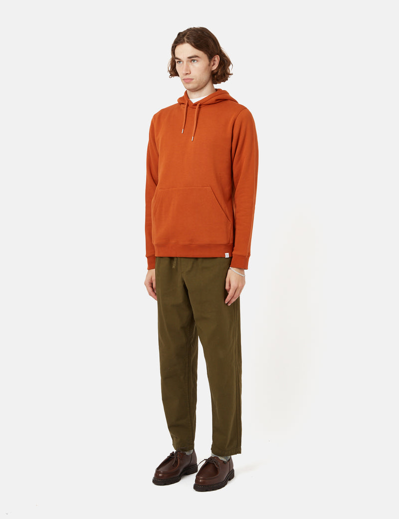 Norse Projects Vagn Classic Hooded Sweatshirt - Burnt Orange