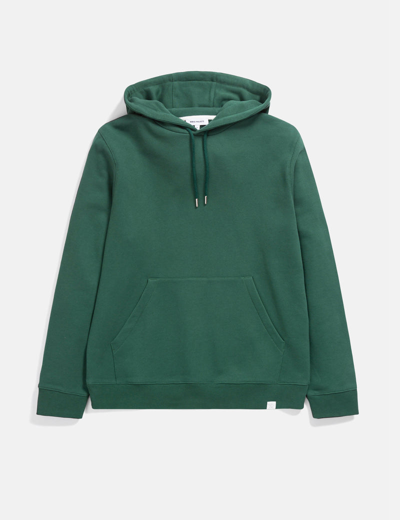 Norse Projects Vagn Hooded Sweatshirt - Dartmouth Green
