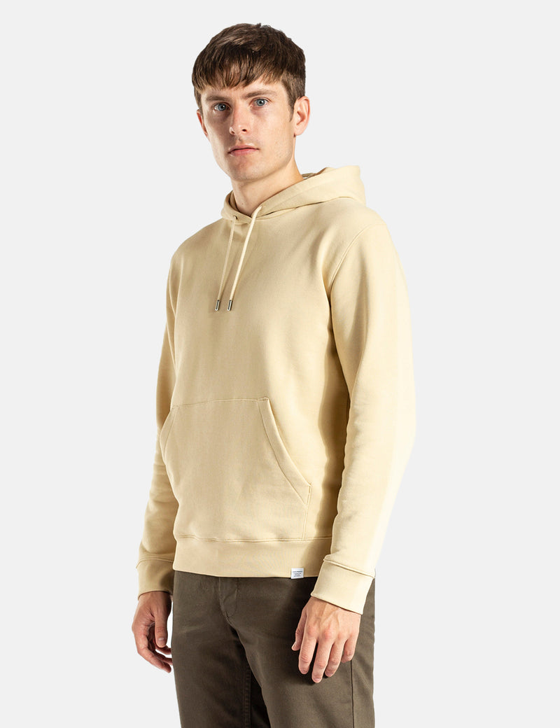 Norse Projects Vagn Classic Crew Hooded Sweatshirt - Oyster White