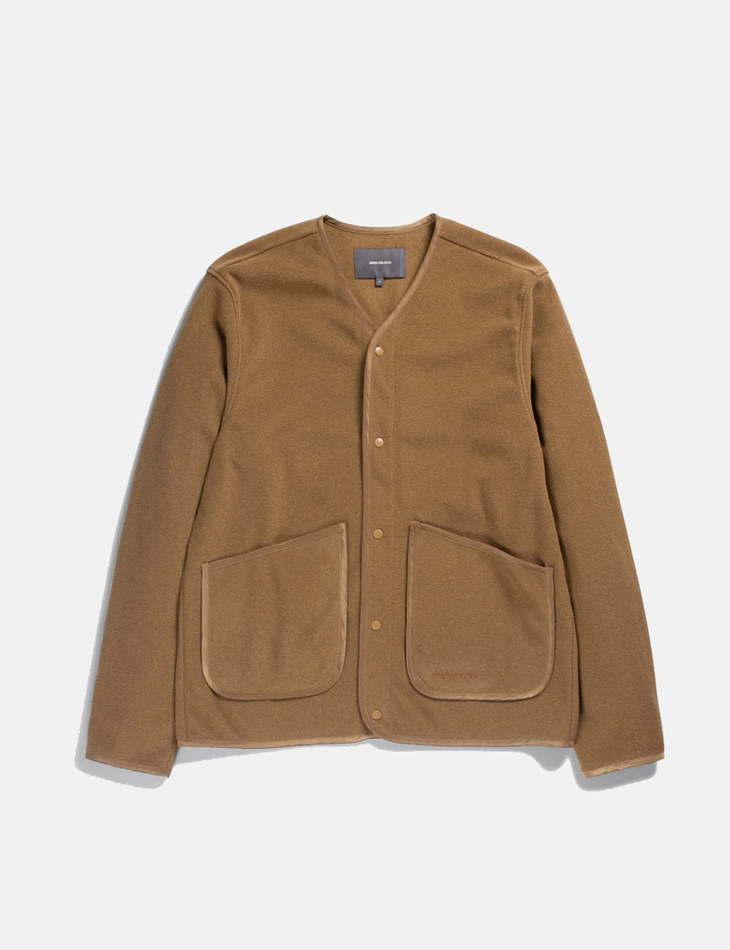 Norse Projects Otto Fleece Jacket - Duffle Brown