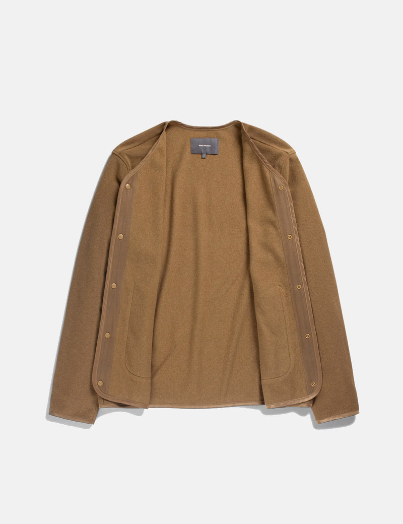Norse Projects Otto Fleece Jacket - Duffle Brown