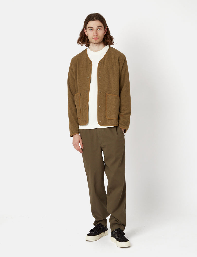 Norse Projects Otto Fleece Jacket - Duffle Brown