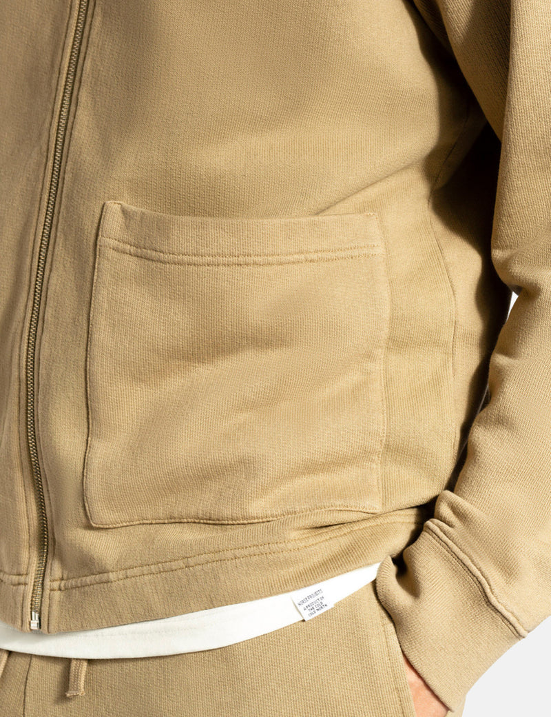 Norse Projects Fraser Tab Series Sweat Jacket - Utility Khaki