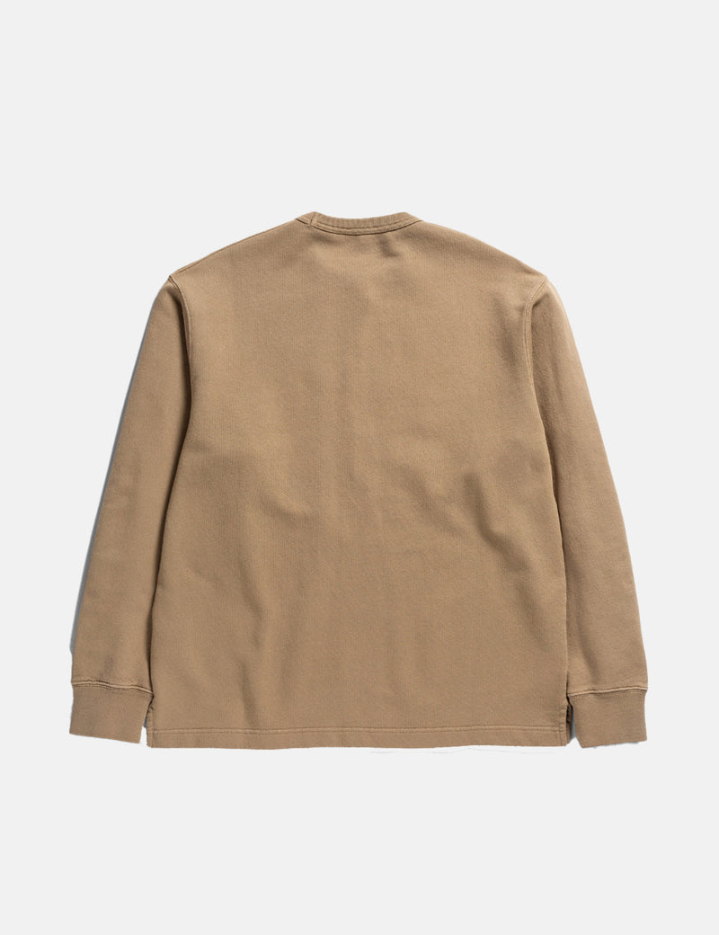 Norse Projects Fraser Tab Series Crew Sweatshirt - Utility Khaki