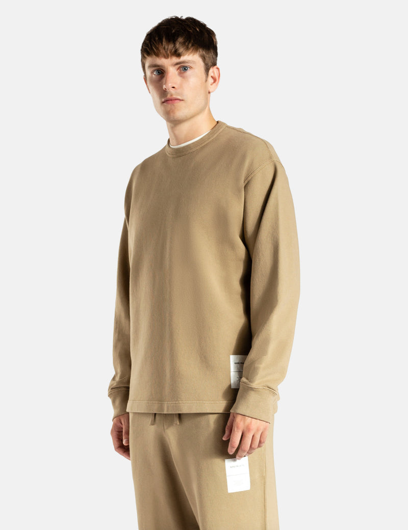 Norse Projects Fraser Tab Series Crew Sweatshirt - Utility Khaki