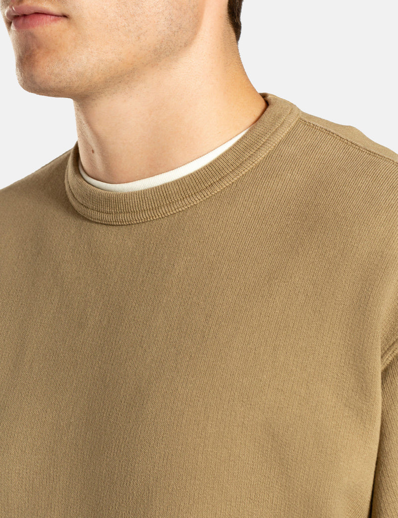 Norse Projects Fraser Tab Series Crew Sweatshirt - Utility Khaki