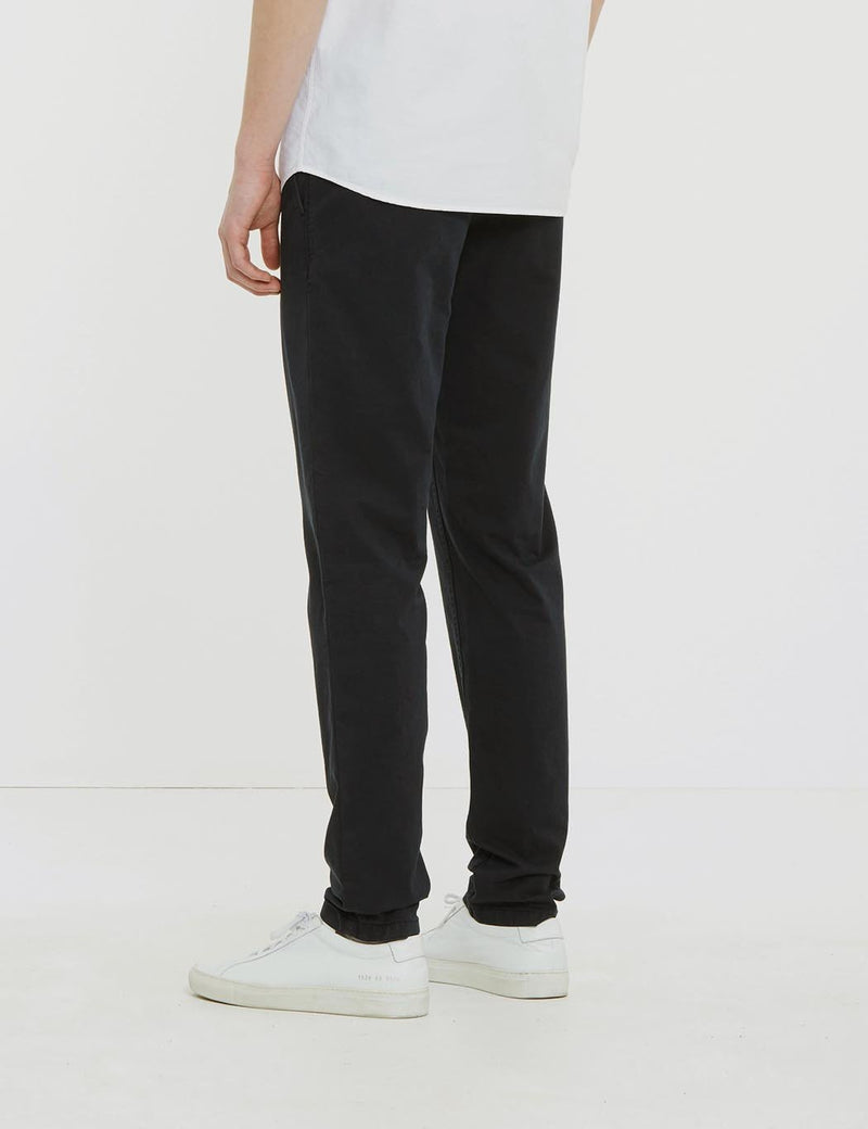 Norse Projects Aros Chino Trousers Light Stretch (Slim Fit) - Black