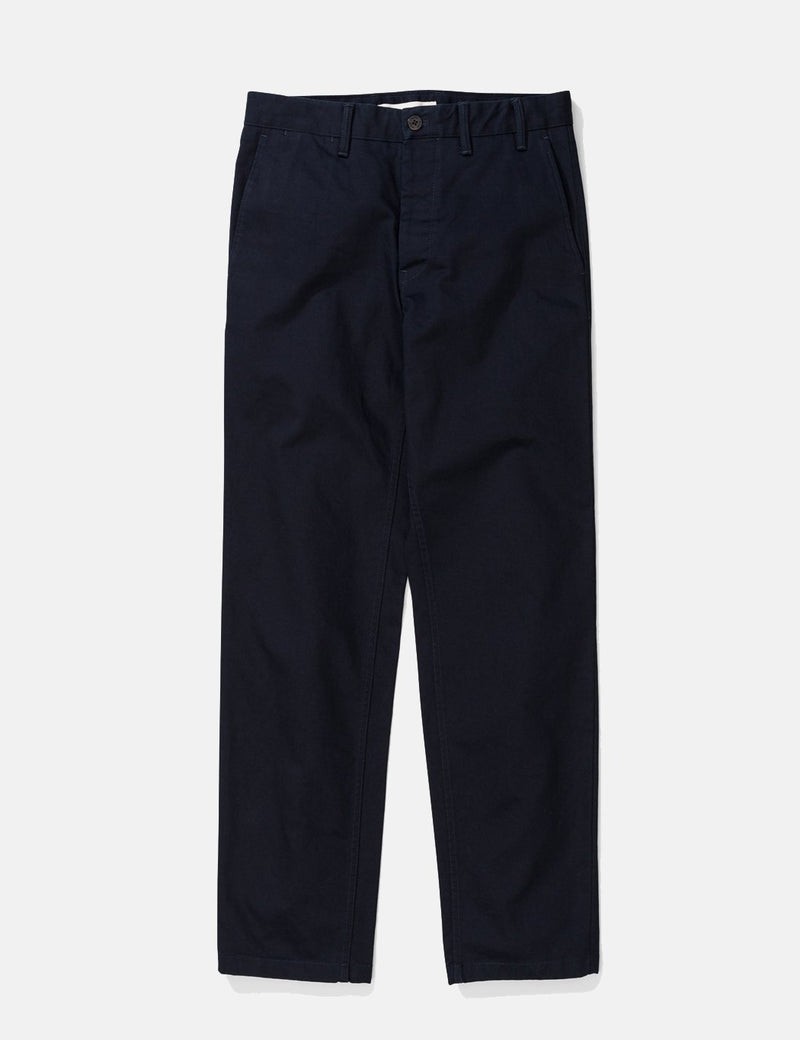 Norse Projects Aros Chino Trousers Heavy Cotton (Regular Fit) - Dark Navy Blue