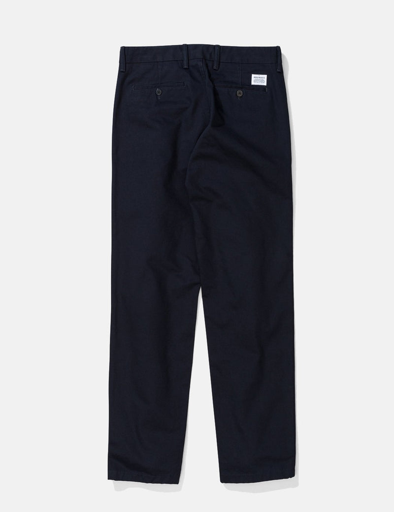 Norse Projects Aros Chino Trousers Heavy Cotton (Regular Fit) - Dark Navy Blue