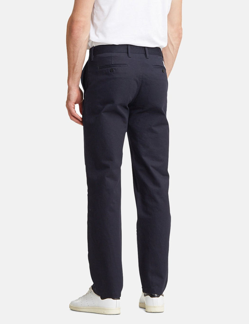Norse Projects Aros Chino Trousers Heavy Cotton (Regular Fit) - Dark Navy Blue
