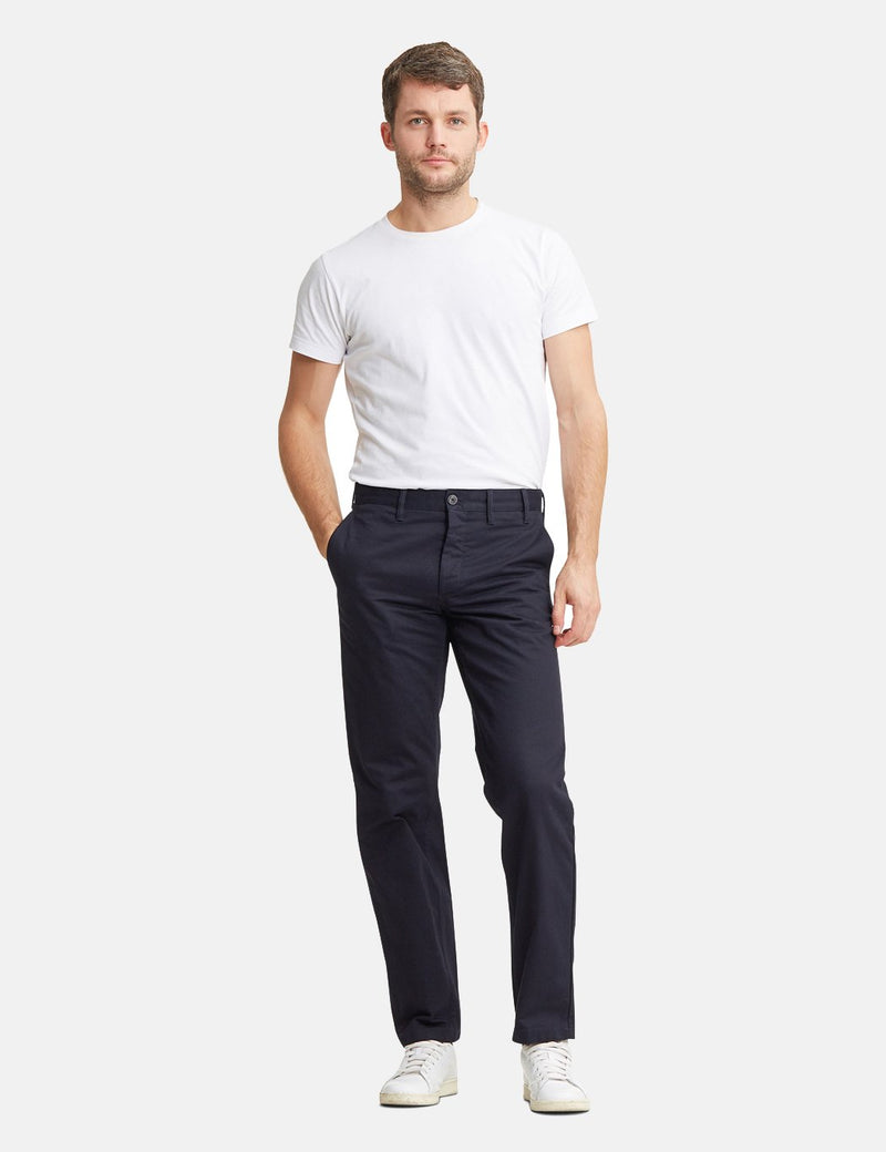 Norse Projects Aros Chino Trousers Heavy Cotton (Regular Fit) - Dark Navy Blue