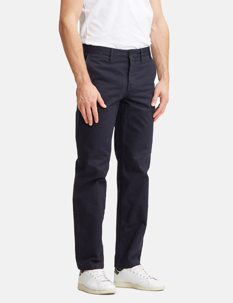 Norse Projects Aros Chino Trousers Heavy Cotton (Regular Fit) - Dark Navy Blue