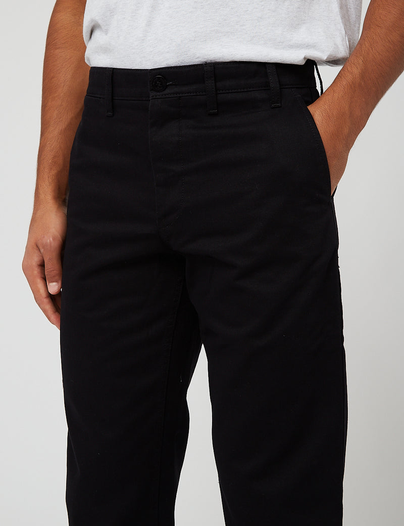 Norse Projects Aros Chino Trousers Heavy Cotton (Regular Fit) - Black