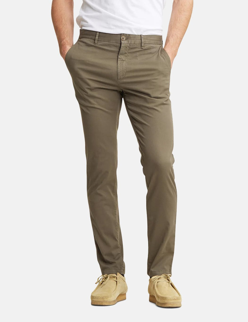 Norse Projects Aros Chino Trousers Light Stretch (Slim Fit) - Ivy Green