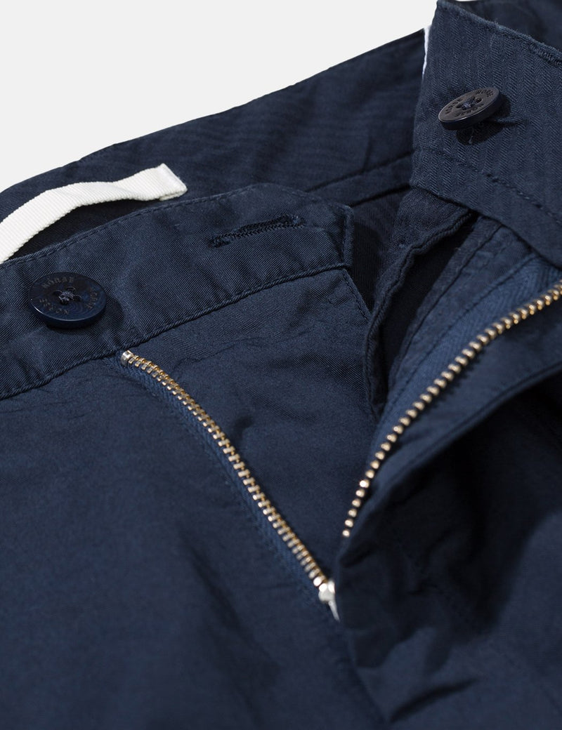 Norse Projects Arol Chino Trousers Light Twil (Slim Fit) - Dark Navy Blue