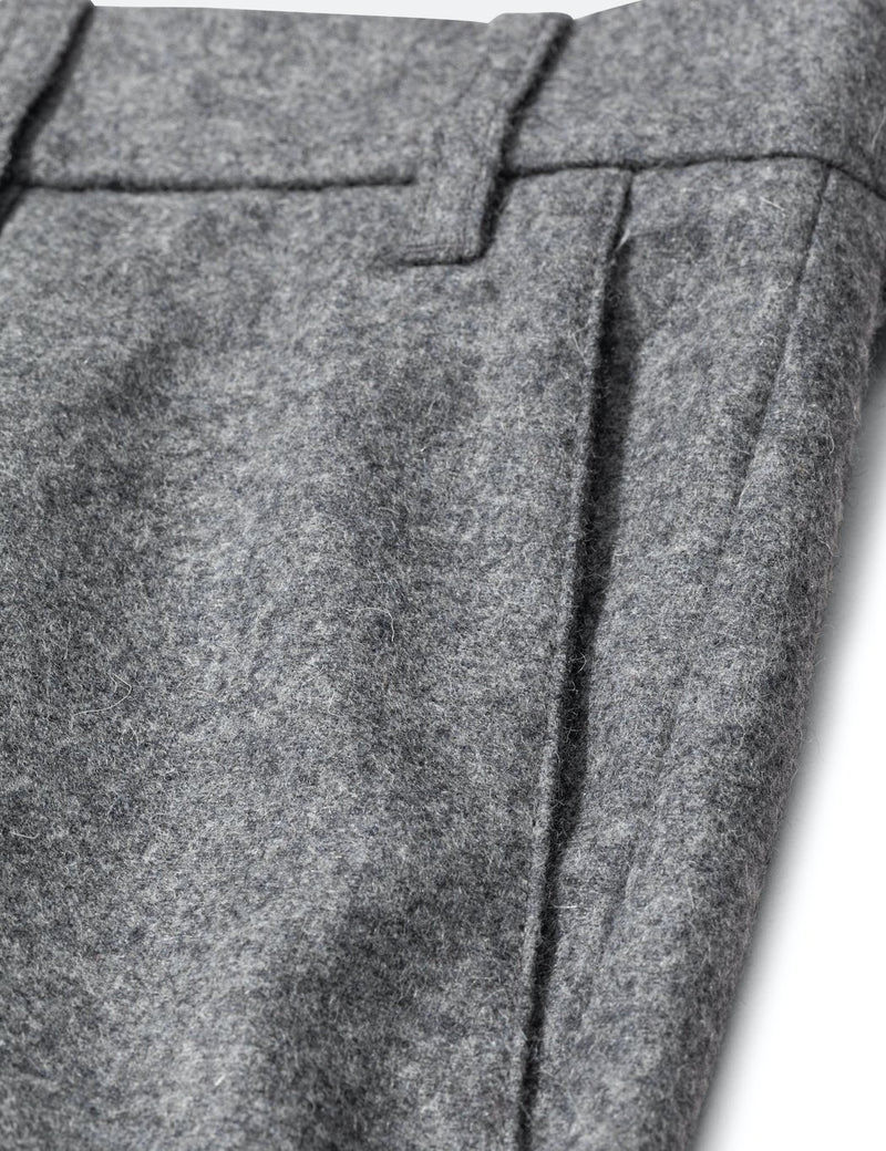 Norse Projects Aros Chino (Wool) - Charcoal Grey Melange