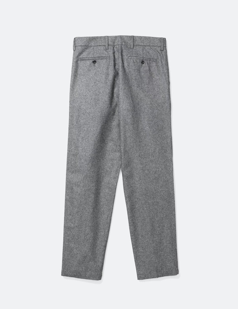 Norse Projects Aros Chino (Wool) - Charcoal Grey Melange