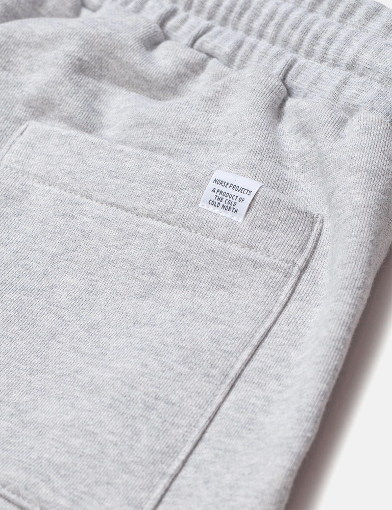 Norse Projects Falun Classic Sweatpant - Light Grey Melange