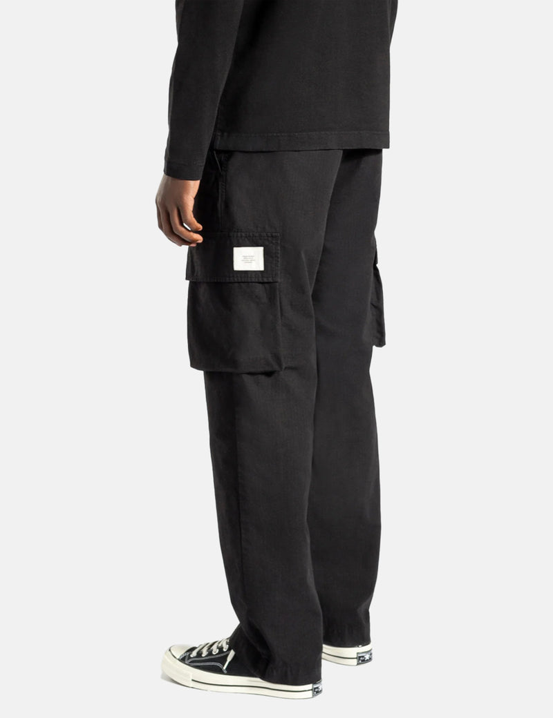 Norse Projects Lukas Tab Series Trousers (Relaxed Fit) - Black