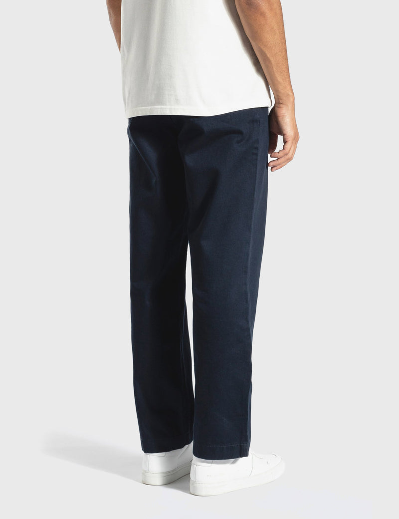 Norse Projects Lukas Heavy Trousers (Relaxed) - Dark Navy Blue