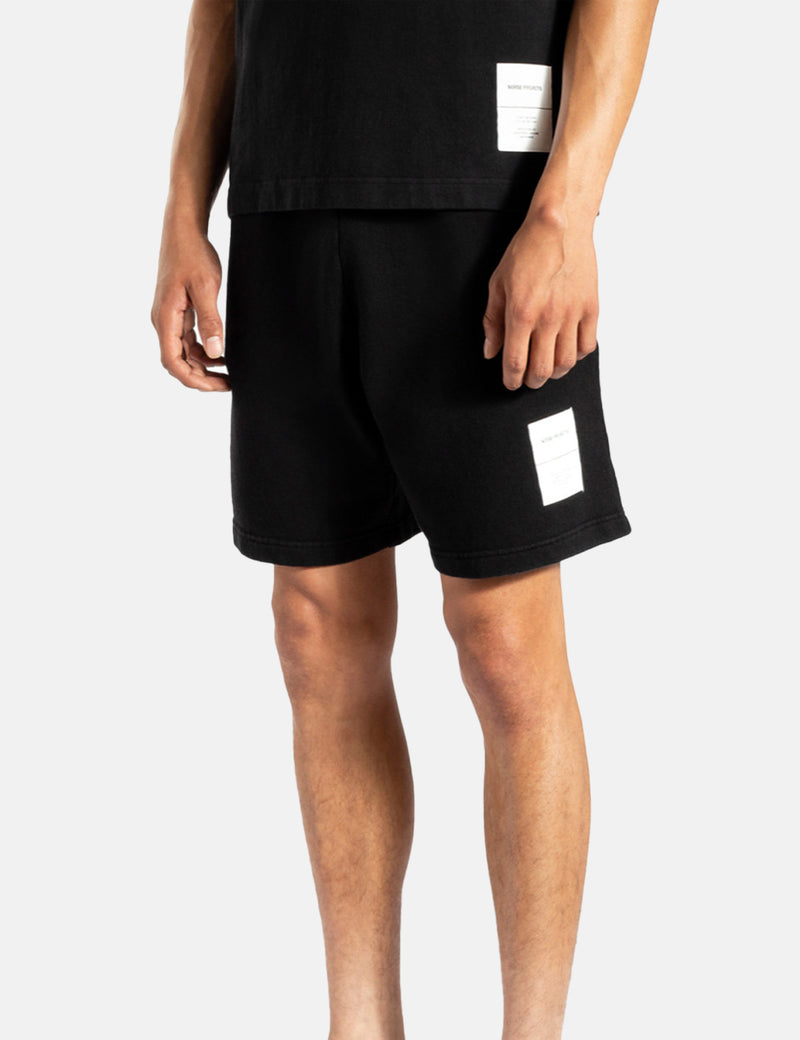 Norse Projects Vanya Tab Series Sweat Shorts - Black