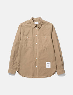 Norse Projects Silas Tab Series Hemd - Utility Khaki Brown