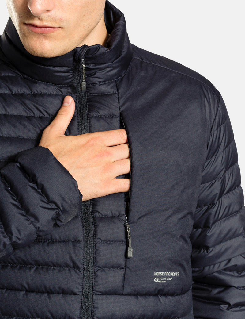 Norse Projects Alta Light Down Pertex Jacket - Dark Navy Blue