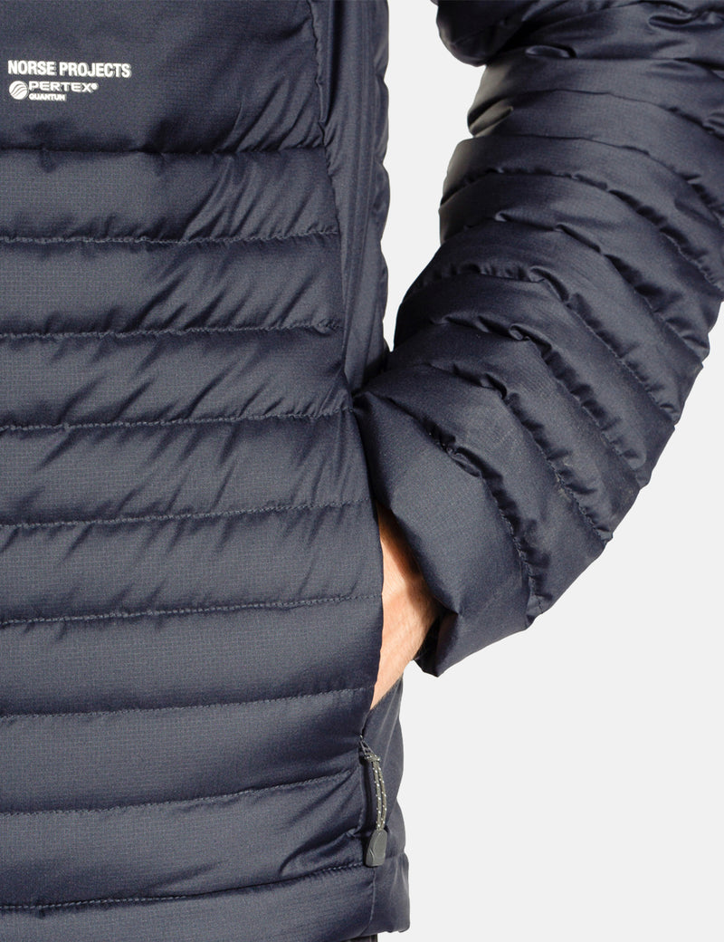 Norse Projects Alta Light Down Pertex Jacket - Dark Navy Blue