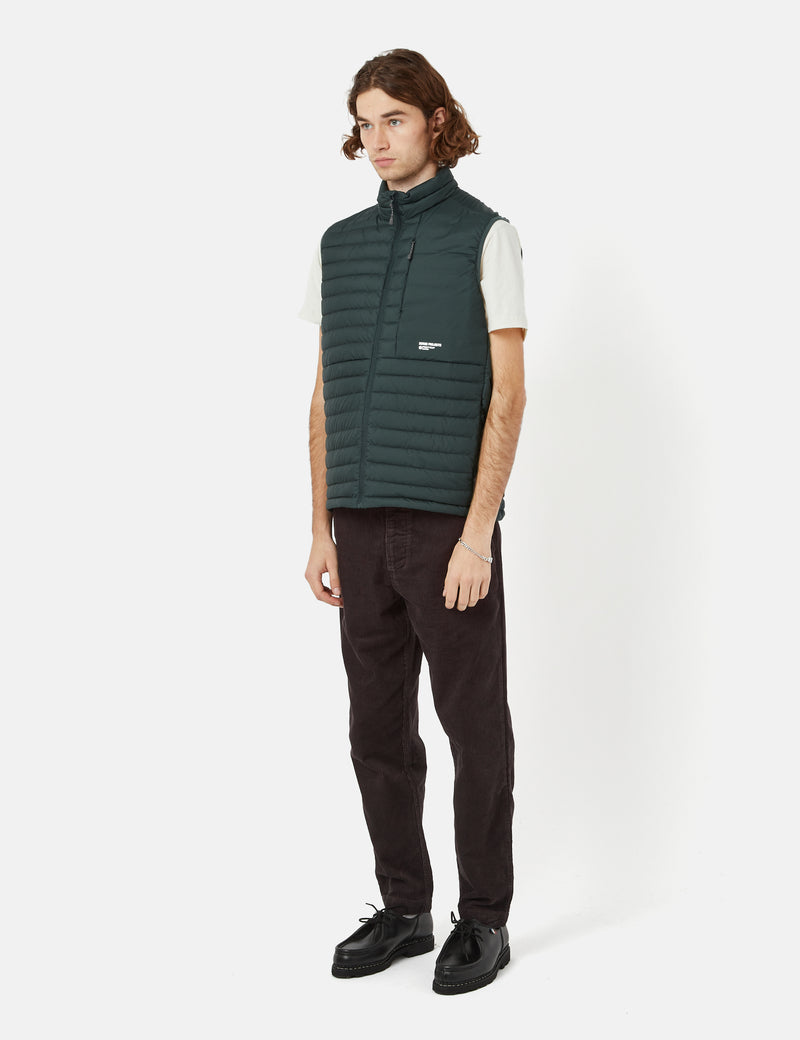 Norse Projects Birkholm Light Down PertexVest-フォレストグリーン