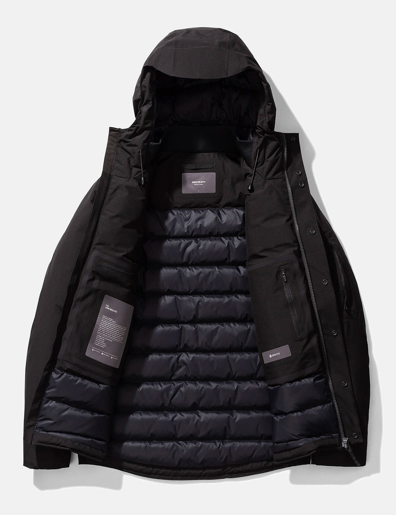 Norse Projects Fyn Down 2.0 Gore Tex Jacket - Black