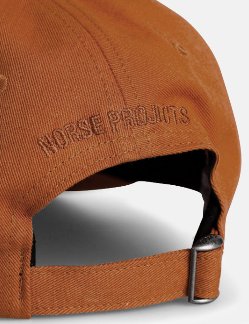 Norse Projects Twill SportsCap-バーントオーカー