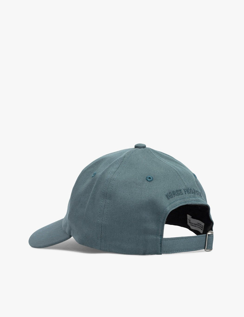Norse Projects Twill Sports Cap - Mineral Blue