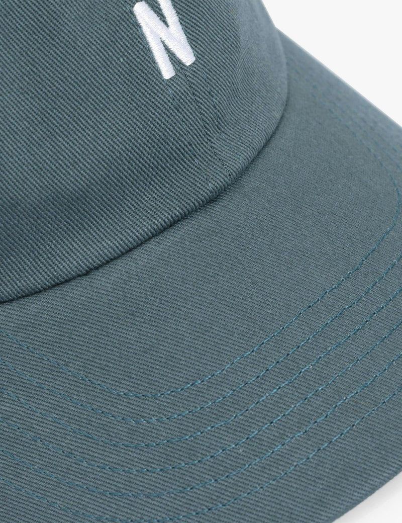Norse Projects Twill Sports Cap - Mineral Blue