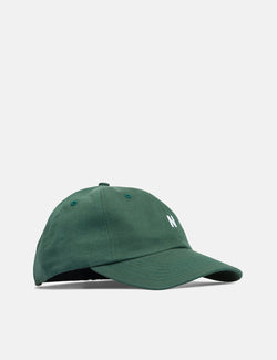 Norse Projects Twill Sports Cap - Dartmouth Green