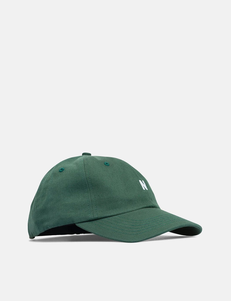 Norse Projects Twill Sports Cap - Dartmouth Green