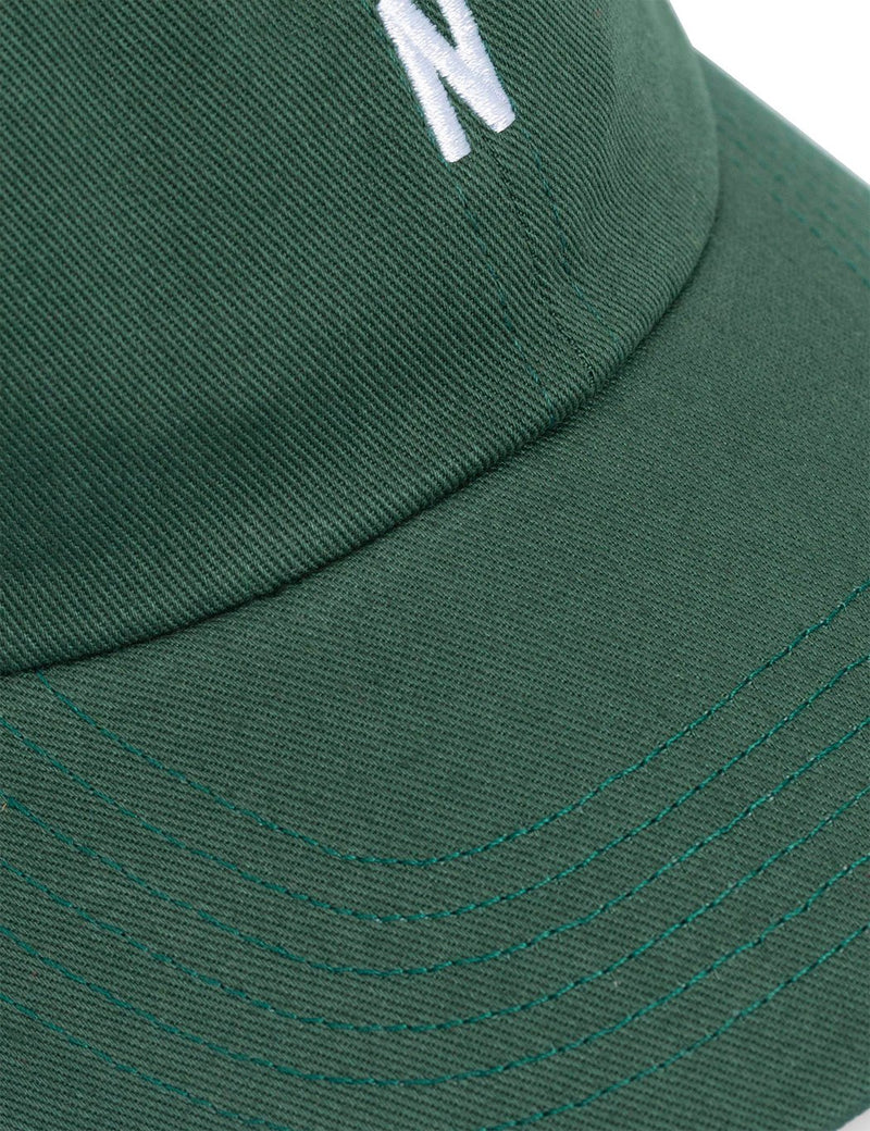 Norse Projects Twill Sports Cap - Dartmouth Green