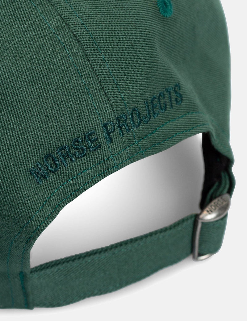Norse Projects Twill Sports Cap - Dartmouth Green
