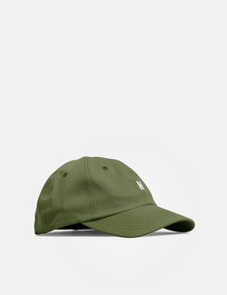 Norse Projects Twill Sports Cap - Linden Green