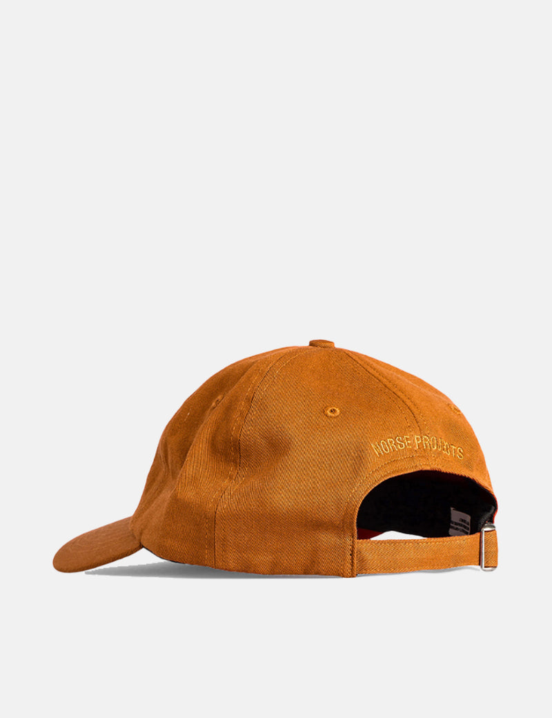 Norse Projects Twill Sports Cap-Rufous Orange