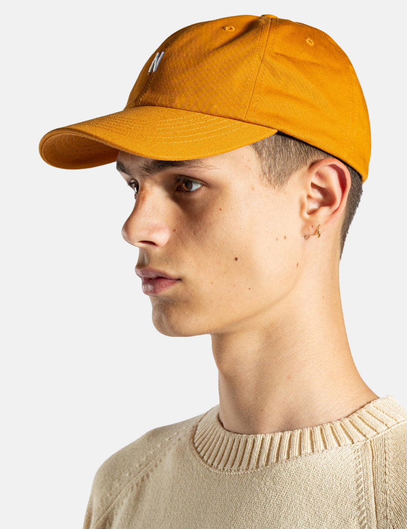 Norse Projects Twill Sports Cap - Rufous Orange